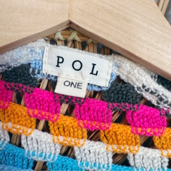 POL Colorful Granny Square Crochet Cardigan One Size - Picture 6 of 8